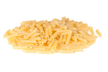 Pasta on white background