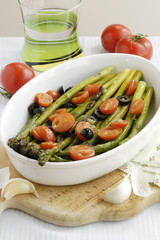 Baked asparagus