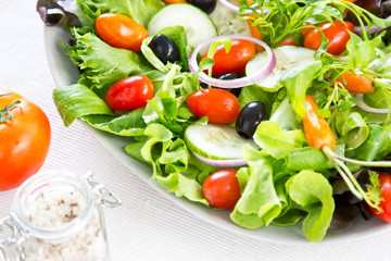 Obraz na płótnie Canvas Fresh Vegetables Salad