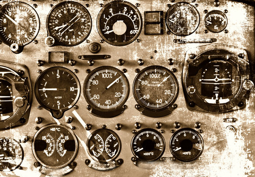 Fototapeta Retro aviation background