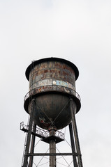 Rusty, Graffiti-covered Water Tower