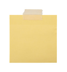 note papers on white background