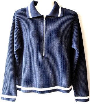 Blau-Weiss / Pullover / Marine / Maritime Mode
