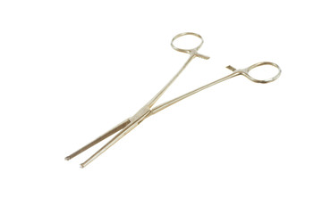 Surgical instrument - straight Kocher haemostat - isolated