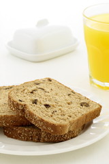 delicious light fresh breakfast