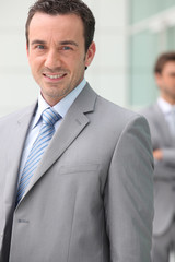 Smiling businessman