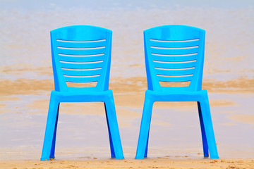 chairs on beach