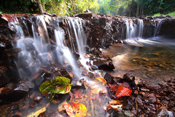 Fototapeta premium Waterfall Kaeng Krachan., in Phetchaburi, Thailand