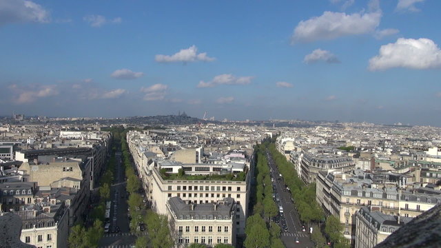 panorama over Paris