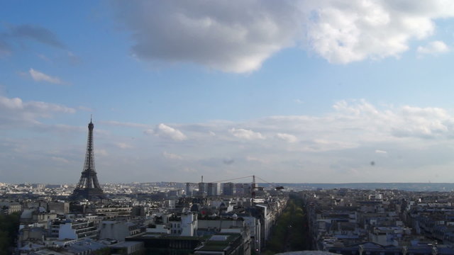 panorama over Paris