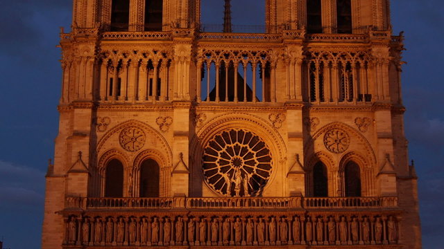 notre Dame, the most famous Cathedral in Paris