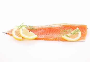 fillet of raw fish