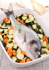 fish and vegetables