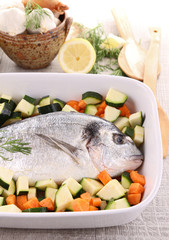 fish and vegetables