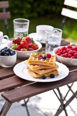 Breakfast in garden