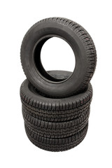 Piled tires