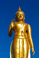 Standing Buddha statue , Hatyai , Thailand