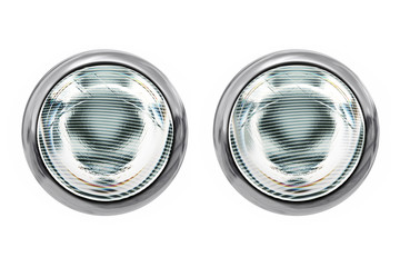 isolated head lights