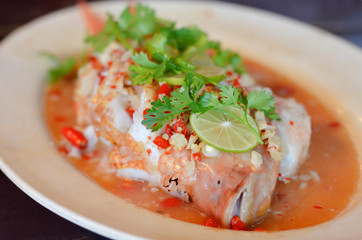 steamed fish
