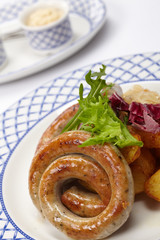 sausages and potatoes