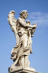 Fototapeta na wymiar Rome - Ponte Sant'Angelo - Angel with the thorn crown