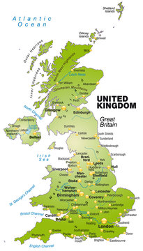 Übersichtskarte United Kingdom