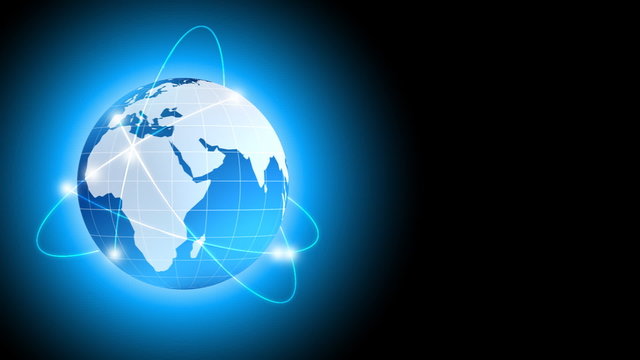 Blue globe