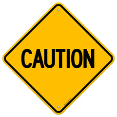 Caution Yellow Sign