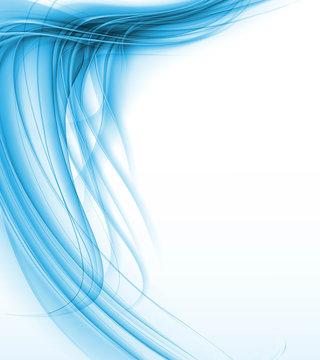 abstract new blue shiny wave composition vector