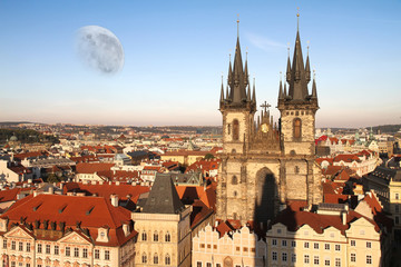Fototapeta premium Kirche von Teyn in Prag
