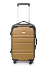 Luggage concept with case on the white