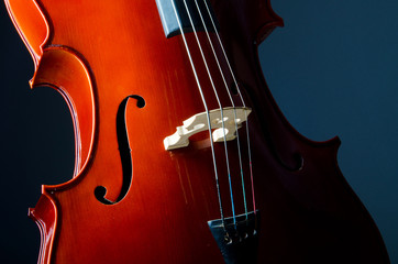 Music concept- close up of cello © Elnur