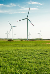 wind turbines - obrazy, fototapety, plakaty