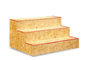The Recycle hay of staircase isolated on white background