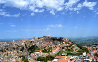 Fototapeta na wymiar Panorama miasta Enna, Sycylia