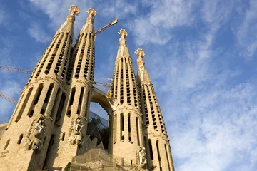 Photo sur Aluminium Barcelona Sagrada Familia Passion façade horizontal view