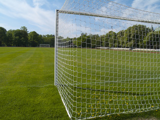 Football field in city park