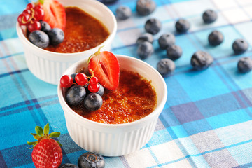 Creme brulee (cream brulee, burnt cream)