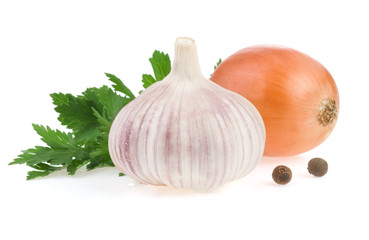 garlic vegetable and food ingredients