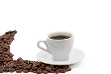 Coffee cup isolated on white background