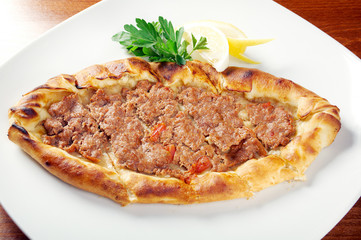 pita bread with meat