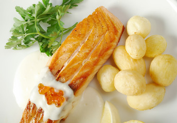 Salmon  with potato