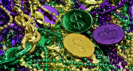 Mardi Gras Beads & Coins