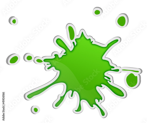 &quot;Sticker grüner Farbklecks&quot; Stockfotos und lizenzfreie