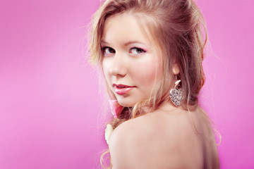 Naklejka premium woman spring