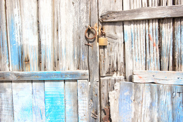 Old door in Santorini