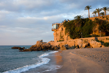 Nerja Beach and Balcon de Europa © Artur Bogacki