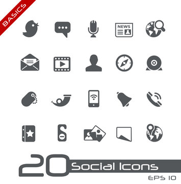 Social Media Icons // Basics