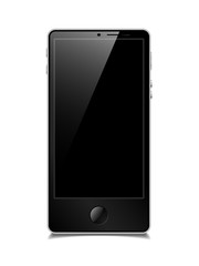 touchscreen smartphone, vector model