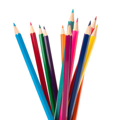 Colouring crayon pencils bunch